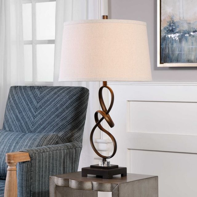 Uttermost® Tenley Rubbed Bronze Table Lamp-1