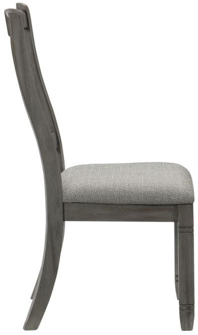 Mazin Furniture Granby Antique Gray Side Chair-2