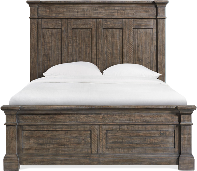 Riverside Furniture Bradford Queen Rustic Coffee Panel Bed-0
