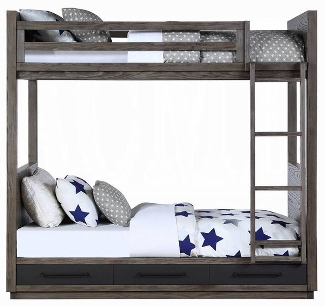 ACME Furniture Estevon Gray Oak Twin Over Twin Bunk Bed-3