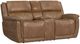 Flexsteel® Beau Silt Tan Power Reclining Loveseat with Console and Power Headrests-0