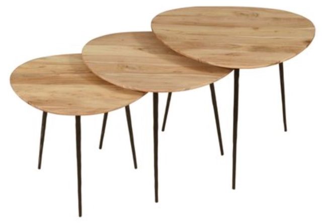 Jofran Inc. Global Archive Reeves 3-Piece Natural Nesting Table Set-0
