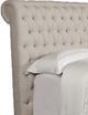 Parker House® Jackie Crepe Queen Upholstered Sleigh Bed-4