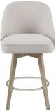 Olliix by Madison Park Grey Pearce Counter Stool with Swivel Seat-1