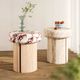 TOV Furniture Sheila Natural Concrete Indoor/Outdoor Side Table-1