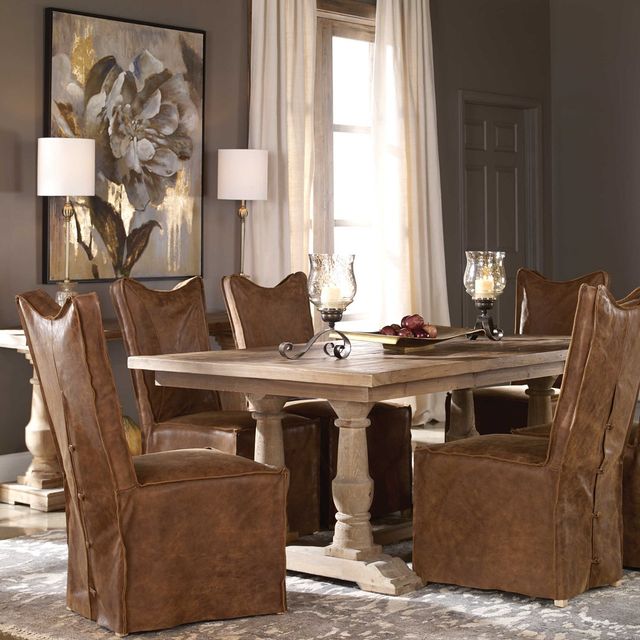 Uttermost® Stratford Stony Gray Dining Table-1
