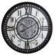 YHD Black/White Modern Farmhouse Gear Clock-0