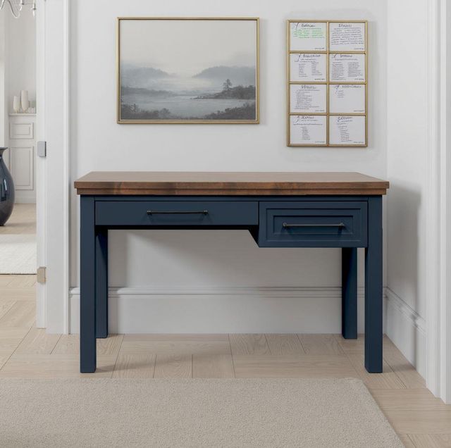 Legends Home Nora Blue Denim/Whiskey 49" Writing Desk-1