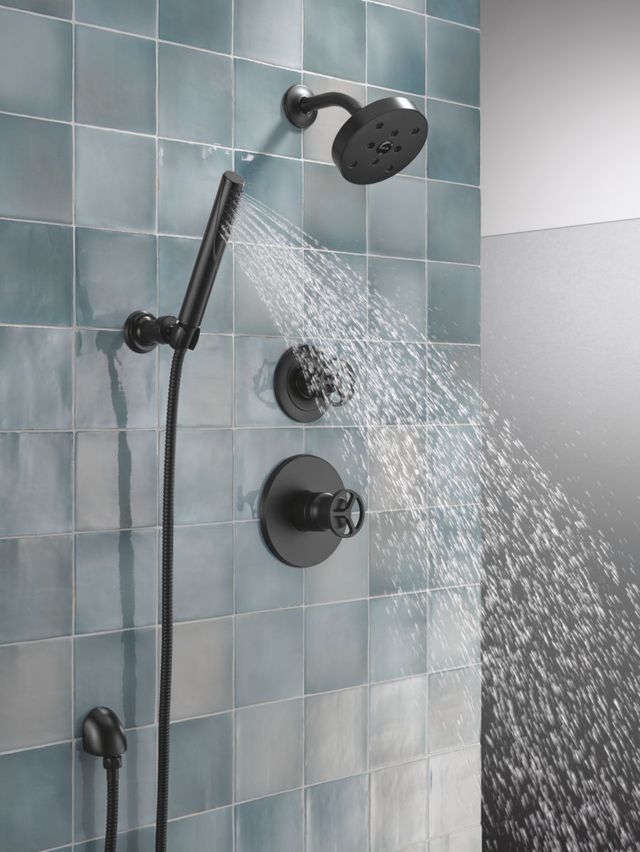 Delta Trinsic® Matte Black 3-Setting Diverter Trim-3
