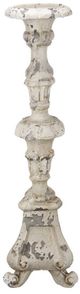 A & B Home Weathered White Candle Holder-0