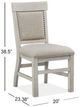 Magnussen Home® Bronwyn Alabaster/Baja Natural Upholstered Side Chair-2