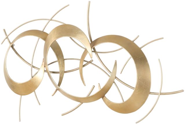 Uttermost® Motivate Anitque Gold/Warm Silver Wall Art-3