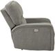 Mazin Furniture Borneo Mocha Power Reclining Chair with Power Headrest and USB Port-4