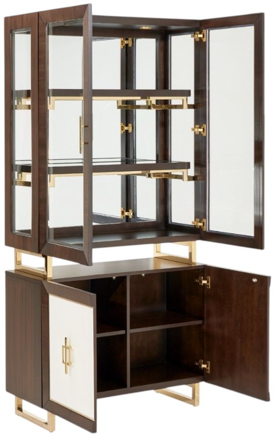 Michael Amini® Belmont Place Espresso Display Cabinet-2
