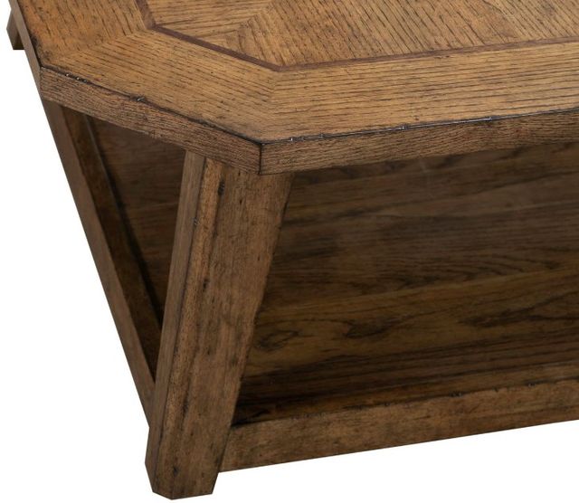 Liberty Furniture Carolina Park Amber Brown Octagonal Cocktail Table-4
