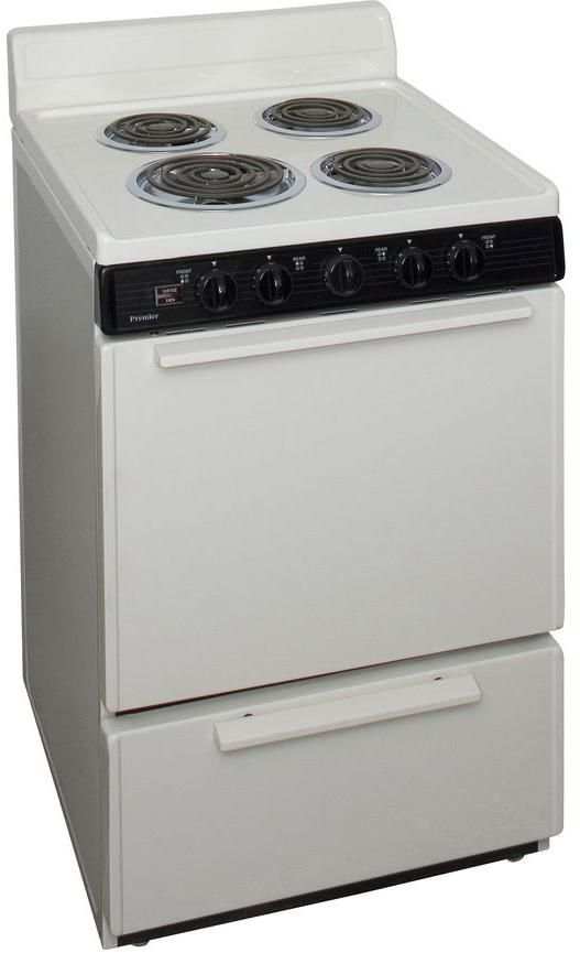 Premier 24" Biscuit Freestanding Electric Range-2