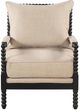 Coaster® Blanchett Beige/Black Upholstered Bobbin Accent Chair-3