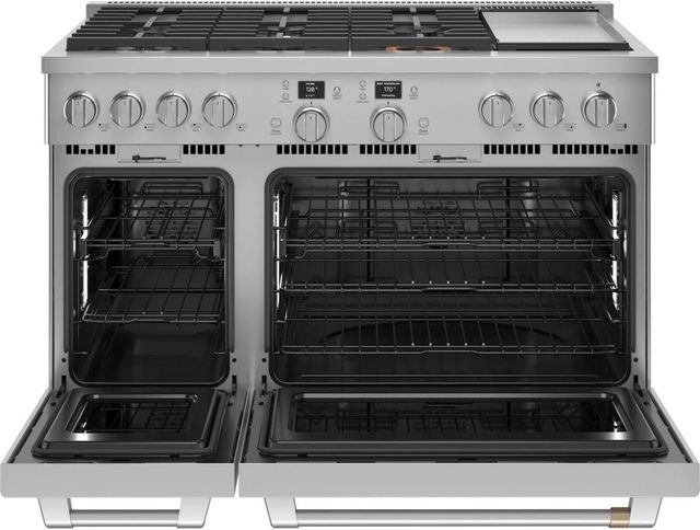 Café™ 48" Stainless Steel Pro Style Dual Fuel Range with 6 Burners and Griddle-1