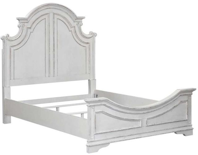 Liberty Furniture Magnolia Manor 3-Piece Antique White California King Panel Bedroom Set-2