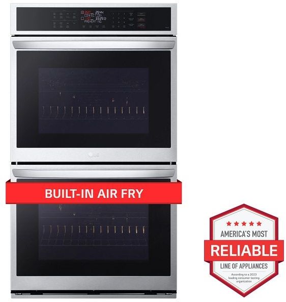 LG 30” PrintProof® Stainless Steel Built In Double Electric Wall Oven-1