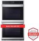 LG 30” PrintProof® Stainless Steel Built In Double Electric Wall Oven-1