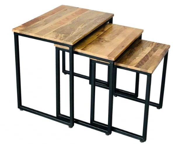 Jaipur Furniture Ravi Range Black/Brown Nesting Table-0