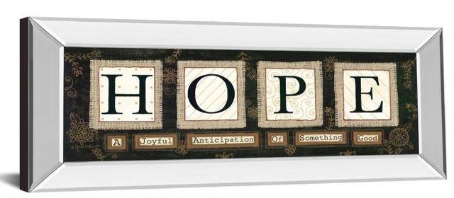 Classy Art Hope by Anne Lapoint Mirror Framed Wall Art-0