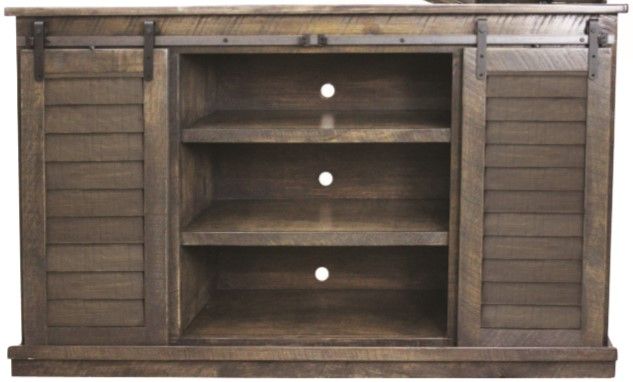 American Heartland Manufacturing Rustic Tall Provincial Shutter TV Stand-0