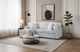 Global Furniture USA Light Gray/White Reversible Pull-Out Sofa Bed -1