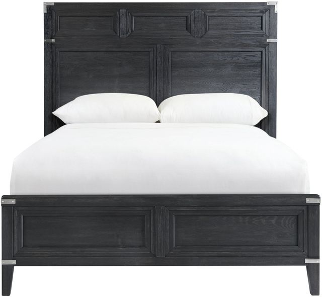 Intercon Laguna Weathered Steel Storage Queen Panel Bed-0
