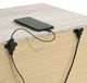 Elements International Fort Worth White 2-Drawer Nightstand with USB-2