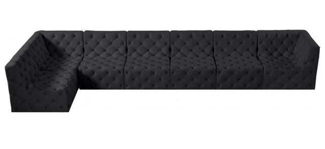 Meridian Furniture Tuft 7-Piece Black Modular Sectional Set-2