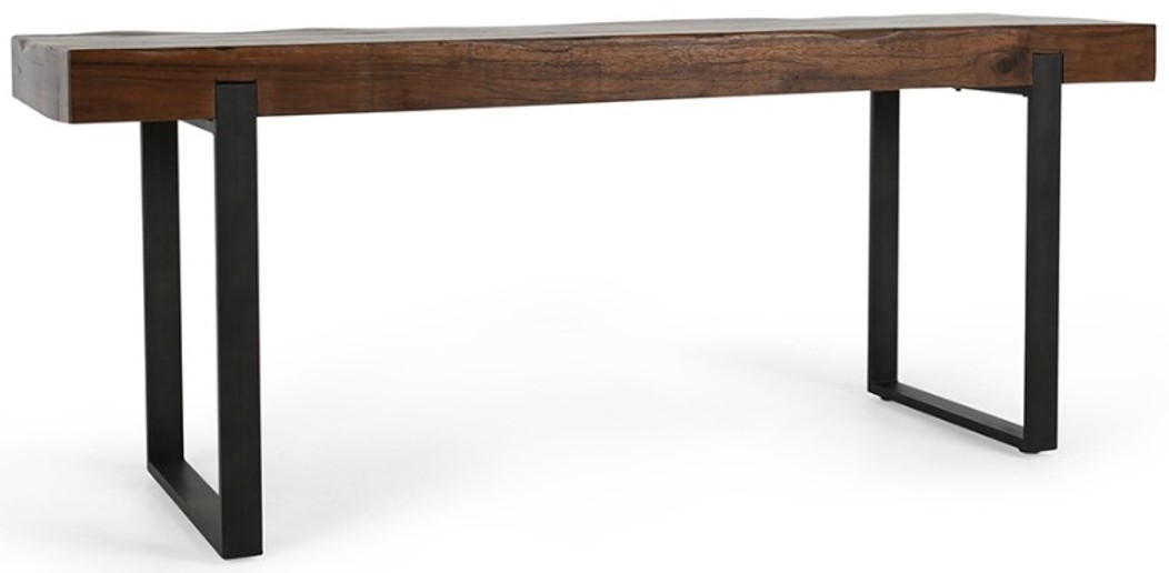 Classic Home Duarte Reclaimed Brown Counter Table with Black