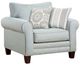 Fusion Furniture Grande Mist Gray Chair and a Half-0