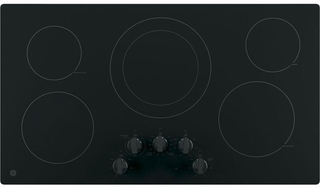 GE® 36" Black Electric Cooktop-0