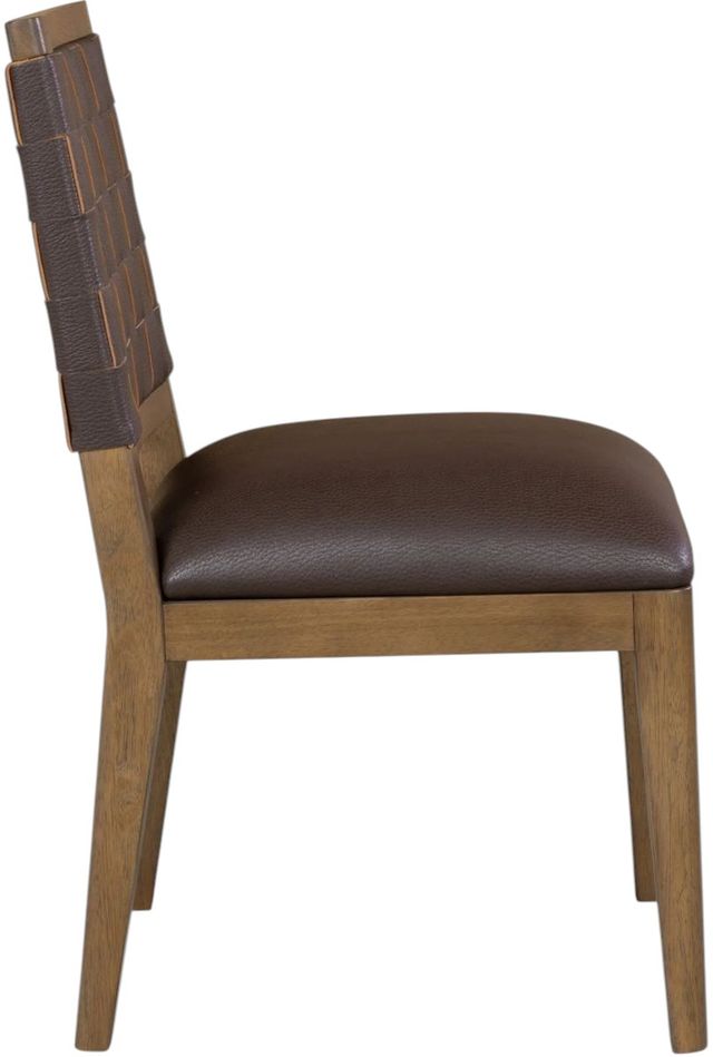 Modus Furniture Arden Dark Chocolate/Tavern Brown Woven Side Chair-3