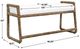 Uttermost® Araiza White Fabric Bench-2