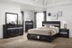 Coaster® Miranda Black Queen Headboard and Footboard-3