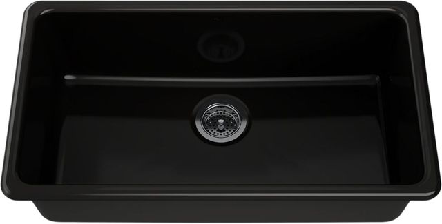 KOHLER® Iron/Tones® Black 33" Top/Undermount Single-Bowl Kitchen Sink-0