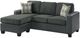 Mazin Furniture Slater 2-Piece Gray Reversible Sofa Chaise Sectional-1