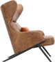 Moe's Home Collection Amos Creamy Cappuccino Leather Accent Chair-3