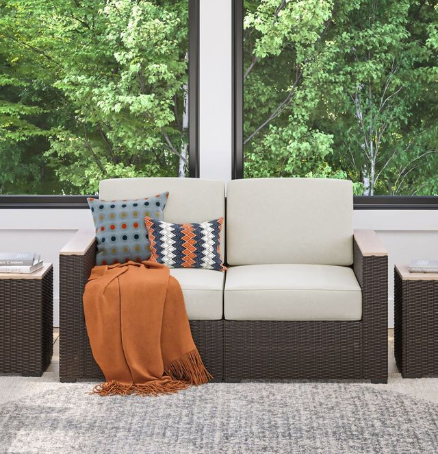 homestyles® Palm Springs Brown Outdoor Loveseat-4