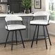 Homelegance® Crowley White Pub Swivel Chair-1