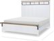 Legacy Classic Franklin Natural White Queen Window Panel Bed with Footboard Bench-2