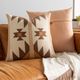 Surya Nobility Dark Brown 18"x18" Toss Pillow with Down Insert-4