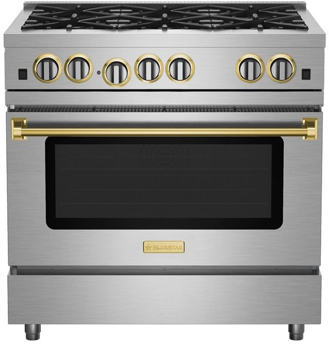 BlueStar® Culinary RCS Series 36" Stainless Steel Pro Style Natural Gas Range-0