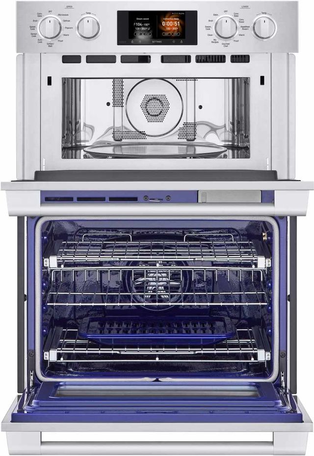 SKS 30" Stainless Steel Oven/Microwave Combo Electric Wall Oven-1