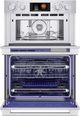SKS 30" Stainless Steel Oven/Microwave Combo Electric Wall Oven-1