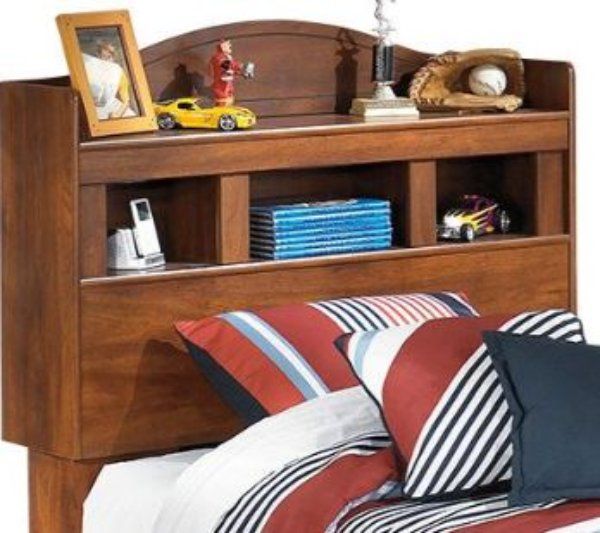 Signature Design by Ashley® Barchan 4-Piece Medium Brown Full Bookcase Headboard Bed Set-1
