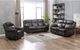 Mazin Furniture Peabody Grey Upholstered Rocker Recliner-4